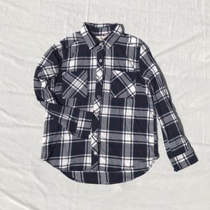 LA Hearts Blue & White Flannel